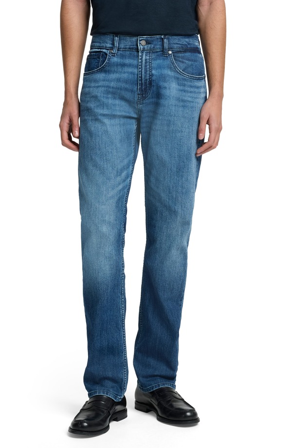 セブンフォーオールマンカインド メンズ ボトムス デニムパンツ ストレート ジーンズ 7 For All Mankind Airwefthe Straight Leg Jeans Landing