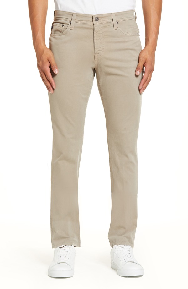 エージー メンズ ボトムス 心地好いズボン下 プルオーバー AG Everett Stretch Sateen Slim Straight Pants Pebble Creek