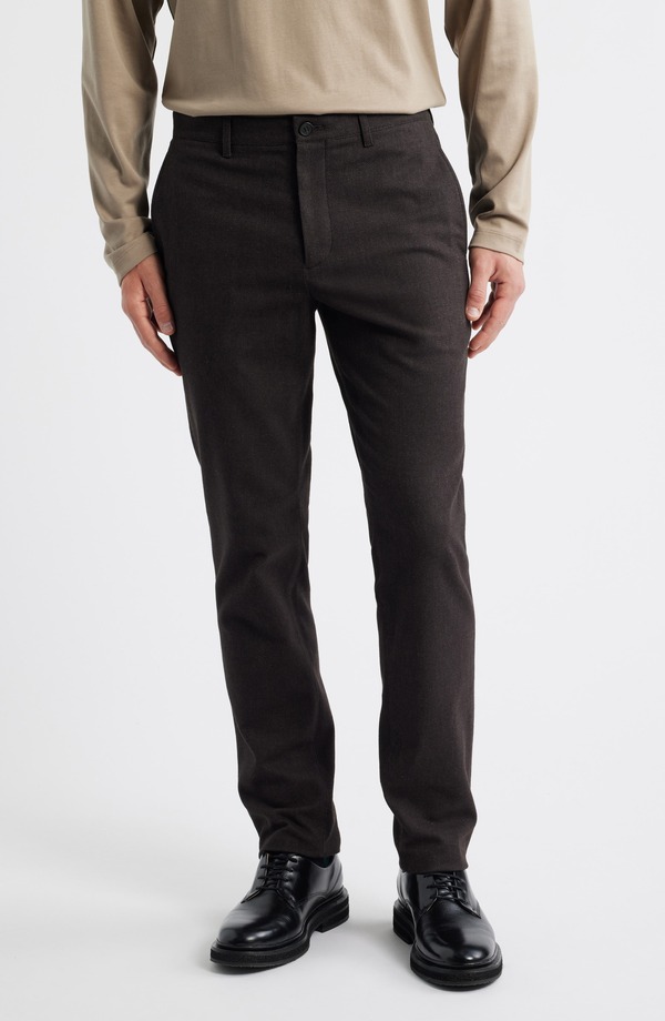 セオリー メンズ ボトムス カジュアルパンツ スリムフィット Theory Zaine Slim Fit Flat Frontrousers Brownwood Multi - 2Hw マルチカラー