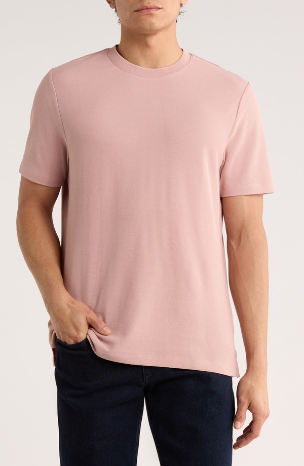 ロバートバラケット メンズ トップス Tシャツ コットン Robert Barakett Sorrel Cotton Blend Piqu T-Shirt Coral コーラル