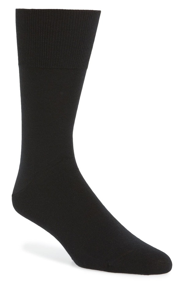 ファルケ メンズ アンダーウェア 靴下 ウール Falke Airport Wool Blend Socks Black ブラック
