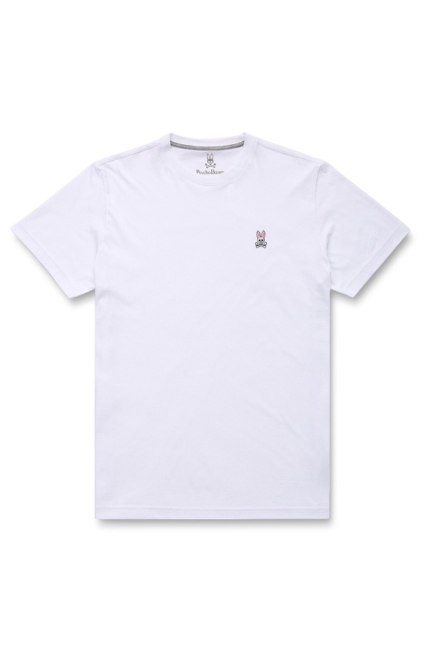 サイコバニー メンズ トップス プルオーバー 労働者の一団のど首 Psycho Bunny Classicrewneck T-Shirt White 白いこと