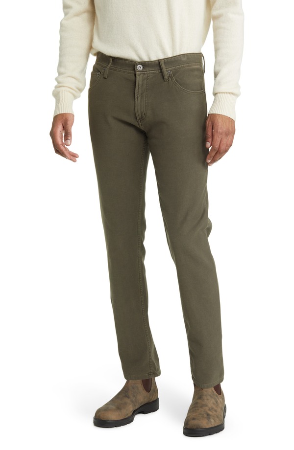 ノーマルブランド メンズ ボトムス カジュアルパンツ パイル The Normal Brand Comforterry Five-Pocketailored Fit Pants Dusty Olive オリーブ