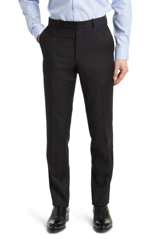 ピーター・ミラー メンズ ボトムス カジュアルパンツ ウール Peter Millar Harker Flat Front Wool Dress Pants Black ブラック