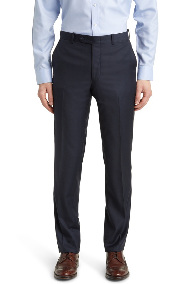 ピーター・ミラー メンズ ボトムス カジュアルパンツ ウール Peter Millar Harker Flat Front Wool Dress Pants Navy ネイビー