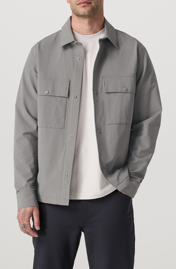 ビュオーリ メンズ アウター ジャケット・ブルゾン シャツ Vuori Lawson Tech Shirt Jacket Shiitake