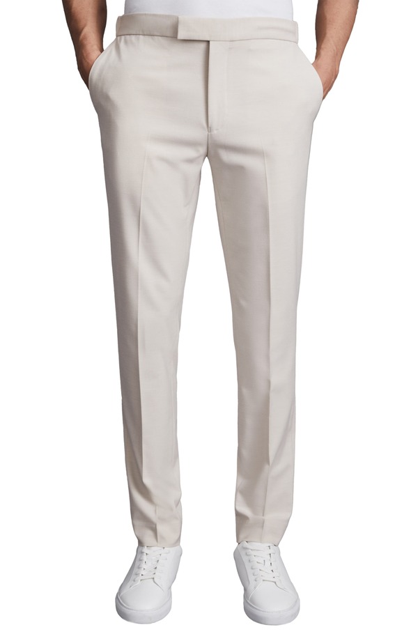 レイス メンズ ボトムス カジュアルパンツ スリムフィット Reiss Found Slim Fit Pantstone ストーン