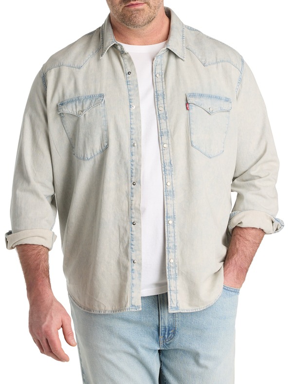 リーバイス メンズ トップス シャツ トール Levi's Big & Tall Classic Western Shirt Early Rise Lightwash