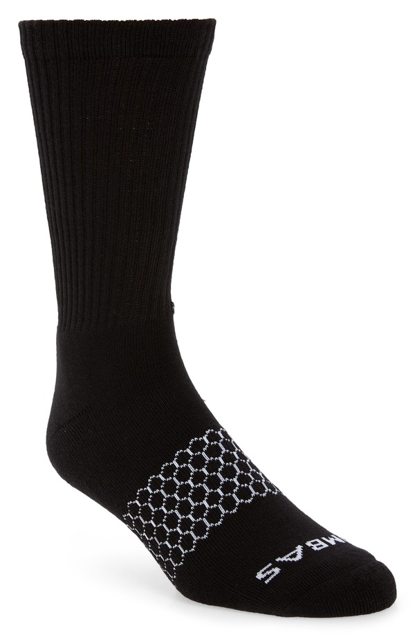 ボンバス メンズ アンダーウェア 靴下 Bombasolid Calf Socks Black ブラック