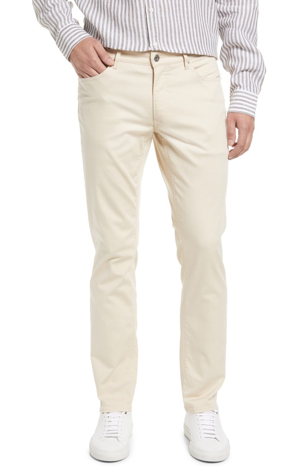 ブラックス メンズ ボトムス カジュアルパンツ スリムフィット Brax Men's Chuck Slim Fit Five Pocket Pants Beige ベージュ