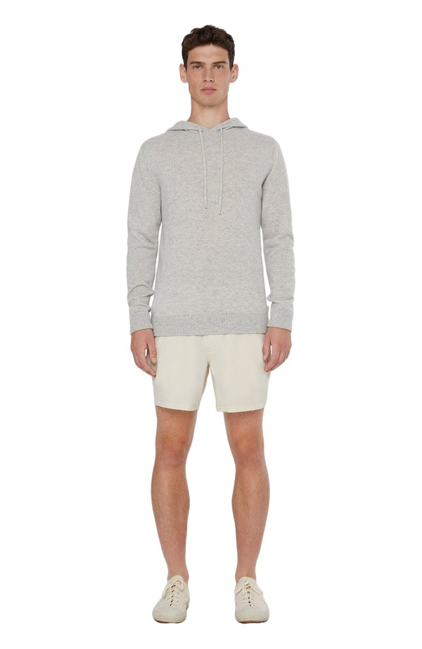 オニア メンズ アウター パーカー・スウェット Onia 100% Cashmere Hooded Pullover Heather Grey 薄墨色 トップス-パーカー-メンズファッション