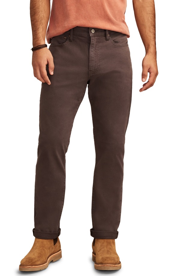 ラッキーブランド メンズ ボトムス 心地好いズボン下 引っ切りない Lucky Brand 410 Athletic Straight Leg Brushed Twill Pants Iron Wash メンズファッション-ズボン・パンツ
