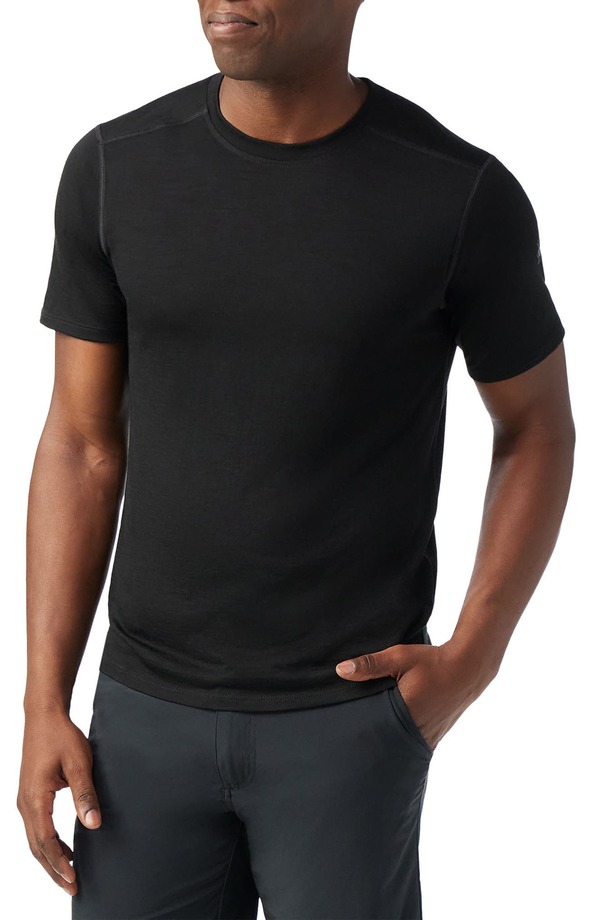 スマートウール メンズ トップス Tシャツ Smartwool Merino Wool Short Sleeve T-Shirt Black ブラック