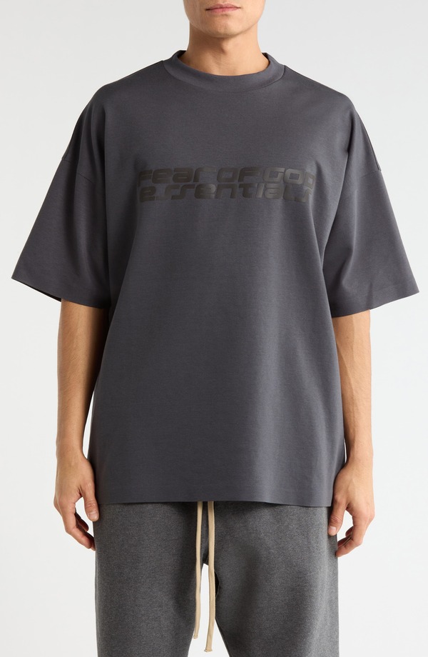 フィアオブゴッド メンズ トップス Tシャツ グラフィック Fear of God Essentials '90s Graphic T-Shirt Iron Grey グレー