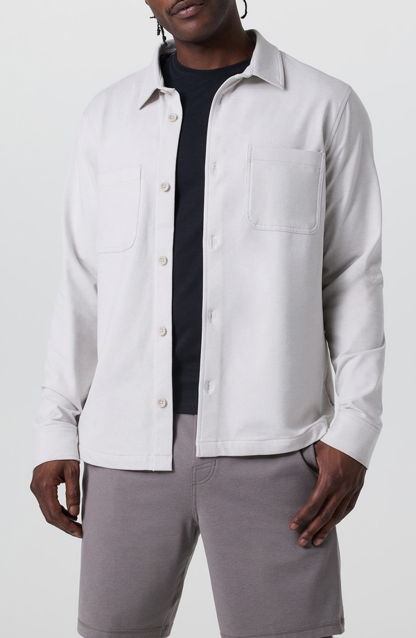 ビュオーリ メンズ アウター ジャケット・ブルゾン シャツ Vuori Coronado Shirt Jacket Salt Heather ヘザー