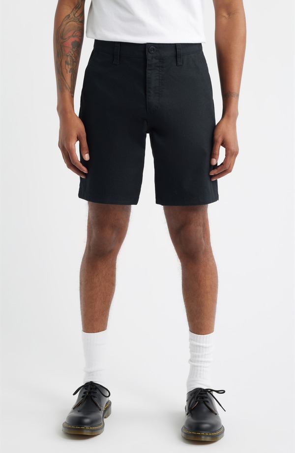ブリクストン メンズ ボトムス ハーフパンツ・ショーツ ショートパンツ Brixton Santo Chino Shorts Black ブラック
