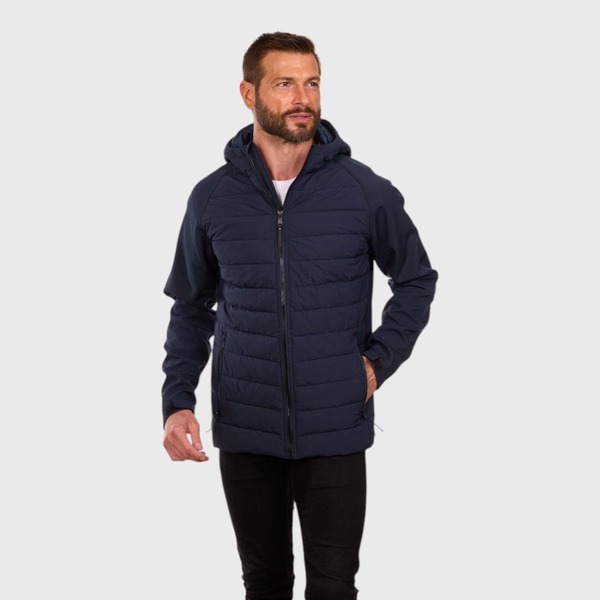 ペリーエリス メンズ アウター ジャケット・ブルゾン Perry Ellis Tech Stretch Softshell Jacket Navy ネイビー