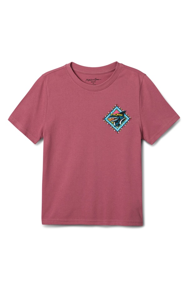 マウイアンドサン メンズ トップス Tシャツ グラフィック Maui & Sonshaka Shark Graphic T-Shirt Foxglove｜ReVida 店