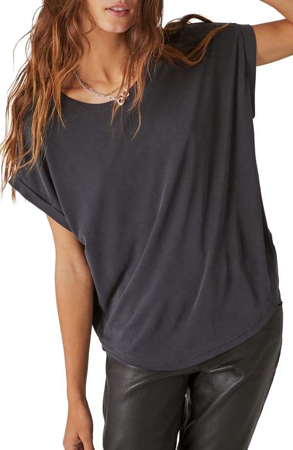 ラッキーブランド レディース トップス Tシャツ Lucky Brand Sandwash Dolman T-Shirt 001 Lucky Black ブラック