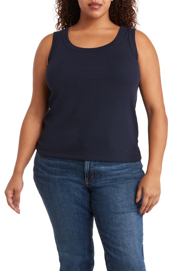 ニックプラスゾーイ レディース トップス シャツ ニット NIC+ZOE Perfect Rib Scoop Necknitank Top Dark Indigo インディゴ