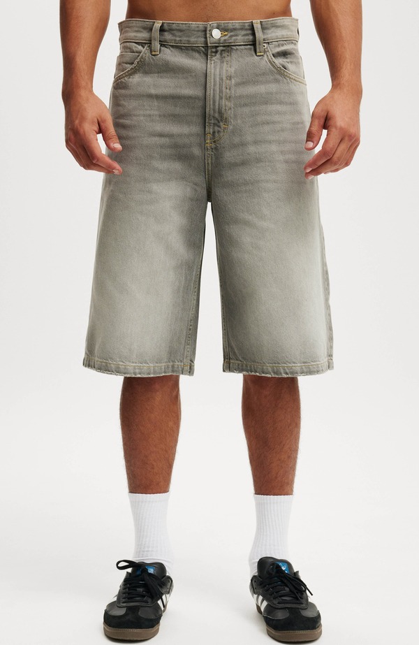 コットンオン メンズ ボトムス カジュアルパンツ Cotton Men'super Baggy Jort Steel Grey グレー