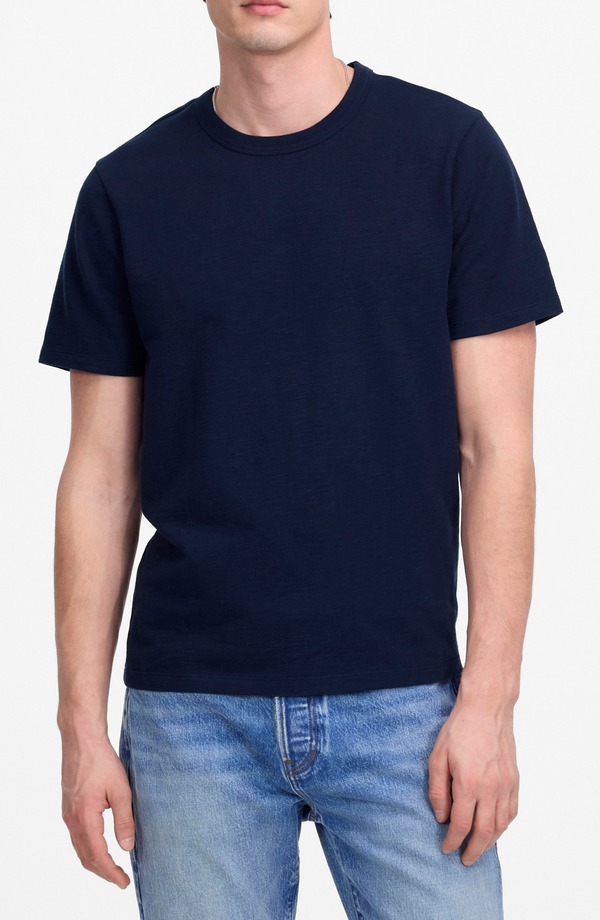 メイドウェル メンズ トップス プルオーバー 綿織物 Madewell Heavyweight Cotton Slub T-Shirt Juniper Berry