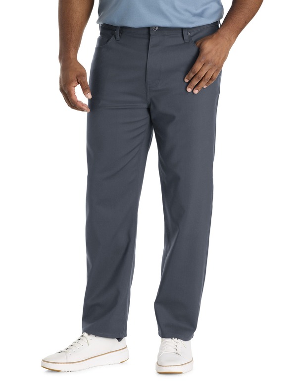 ペリーエリス メンズ ボトムス カジュアルパンツ トール Perry Ellis Big & Tall 5-Pocket Stretchino Pants Magnet｜ReVida 店