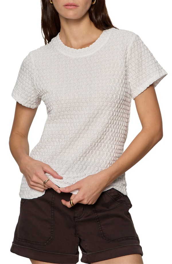 駆け込み寺 レディース トップス プルオーバー スピード競技 Sanctuary Perfect Puckered Lace T-Shirt White 白いこと
