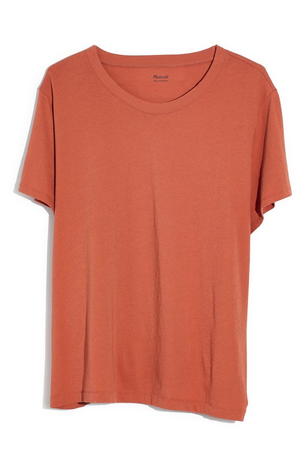 メイドウェル レディース トップス Tシャツ ヴィンテージ Madewell Northside Vintage Tee Afterglow Red レッド