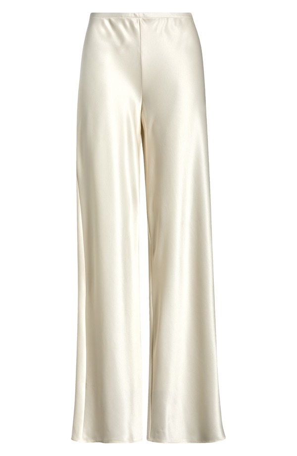 リフォーメーション レディース ボトムス レギンス 御機嫌酉の方角 ズボン下 繻子 Reformation Gale High Waist Satin Pants Fior Di Latte