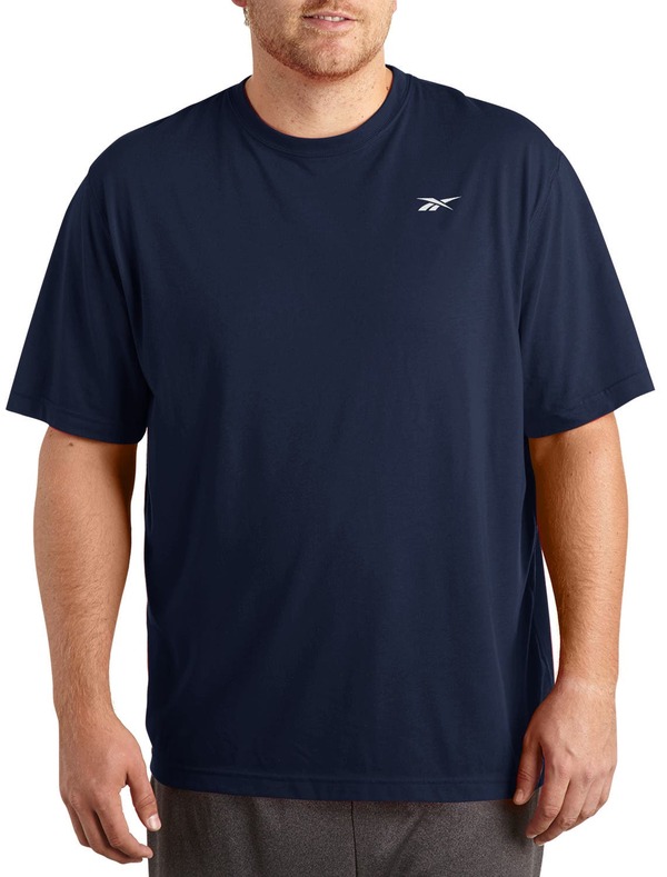 リーボック メンズ トップス Tシャツ ジャージー Reebok Performance Jersey Tech T-Shirt Navy ネイビー|ReVida 店