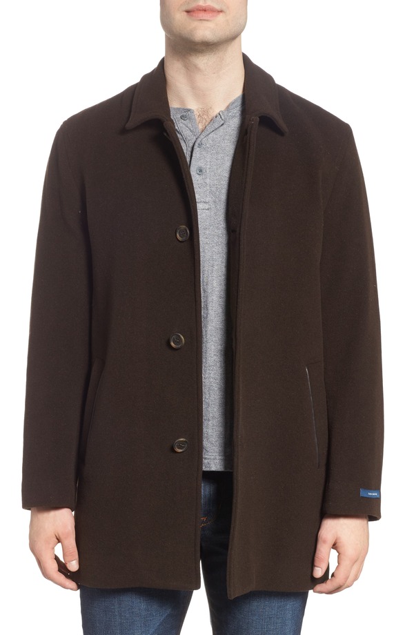コールハーン メンズ アウター ジャケット・ブルゾン ウール コート Cole Haan Wool Blend Overcoat Espresso
