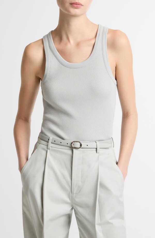 ヴィンス レディース トップス シャツ Vince Scoop Neck Rib Tank Pale Tide｜ReVida 店