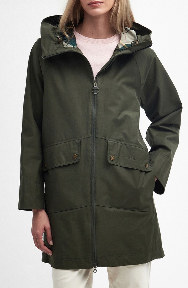 バブアー レディース アウター 上衣・上衣 Barbour Heron Waterproof Jacket Olive オリーブ レディースファッション-コート・ジャケット