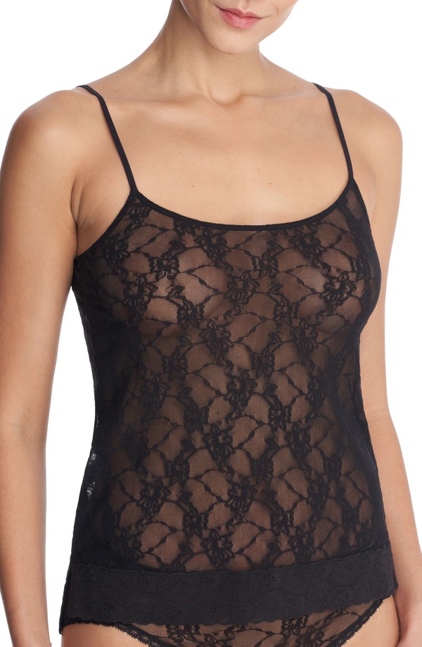 ナトリ レディース トップス カットソー スピード競技 Natori Bliss Allure Lace Camisole Black 黒いこと