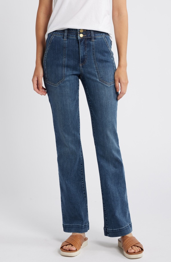ウィット&ウィズダム レディース シューズ ブーツ・レインブーツカット ハイウエスト ジーンズ Wit & Wisdomadison High Waist Bootcut Jeans Blue ブルー