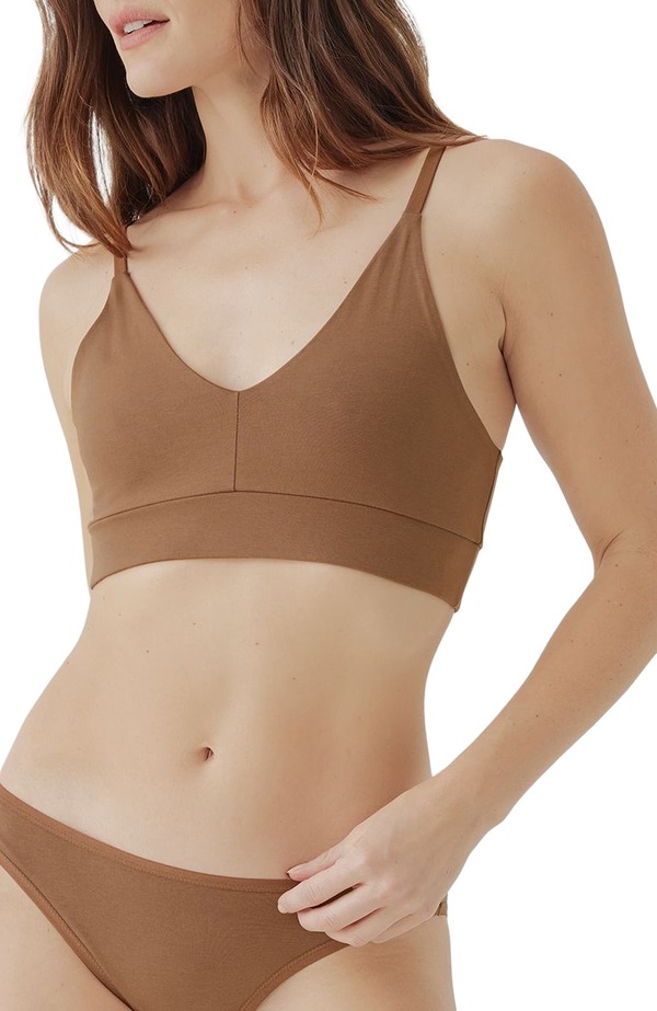 パクト レディース トップス プルオーバー 綿織物 Pact Organicotton Everyday Classic T-Shirt Bra Brown Sugar 赤銅色
