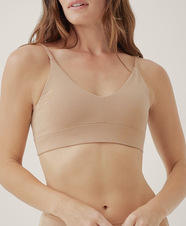 パクト レディース トップス プルオーバー 綿織物 Pact Organicotton Everyday Classic T-Shirt Bra Sesame