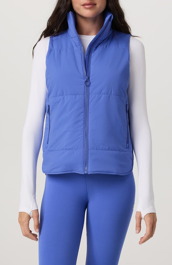 ビュオーリ レディース アウター 上衣・上衣 限りない Vuori Canyon Insulated Vest Bright Iris コート・ジャケット-レディースファッション