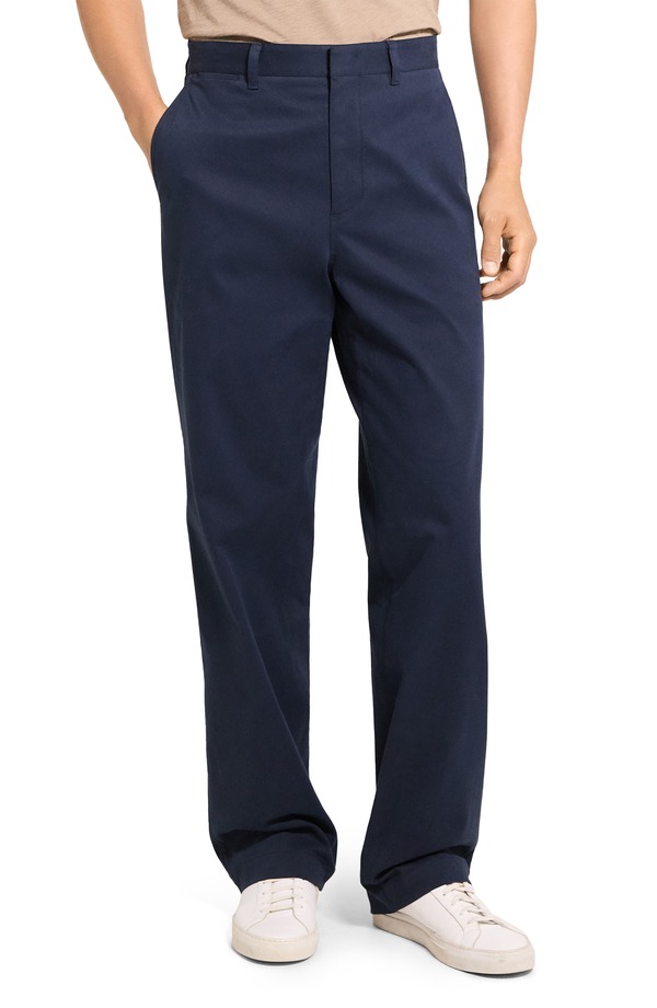 セオリー メンズ ボトムス カジュアルパンツ コットン Theory Brushed Stretch Cotton Chinos Baltic