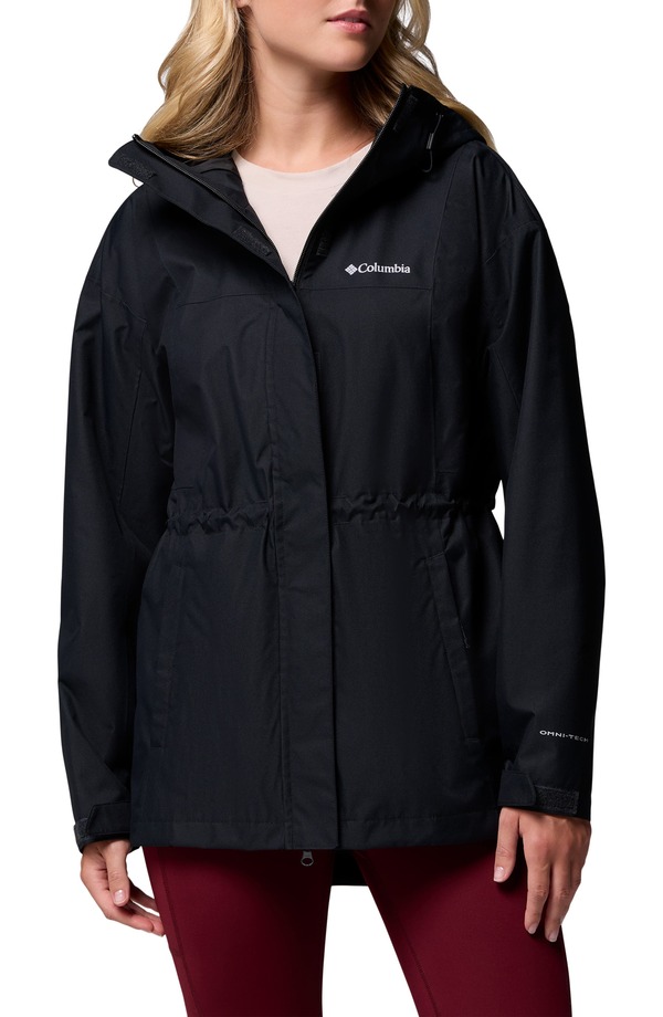 コロンビア レディース アウター ジャケット・ブルゾン Columbia Hikebound II Long Waterproof Jacket Black ブラック