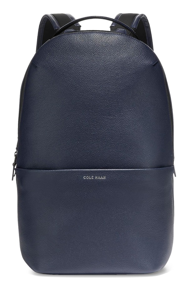コールハーン メンズ バッグ バックパック・リュックサック レザー Cole Haan Triboro Leather Backpack Navy Blazer ネイビー|ReVida 店