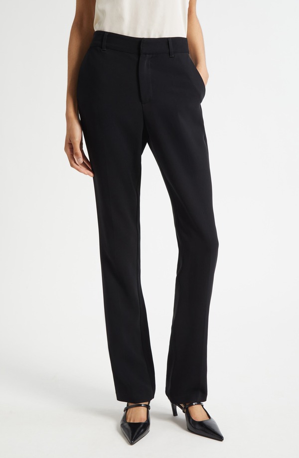 サンク セプト レディース ボトムス レギンストレート ズボン下 Cinq Sept Kerry Straight Leg Pants Black 黒いこと