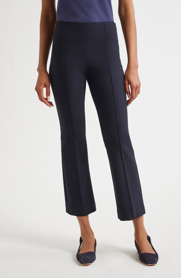 ヴィンス レディース ボトムス レギンス パンツ Vince Pintuck Pleat Crop Flare Pants 403Cbl-Coastal Blue ブルー