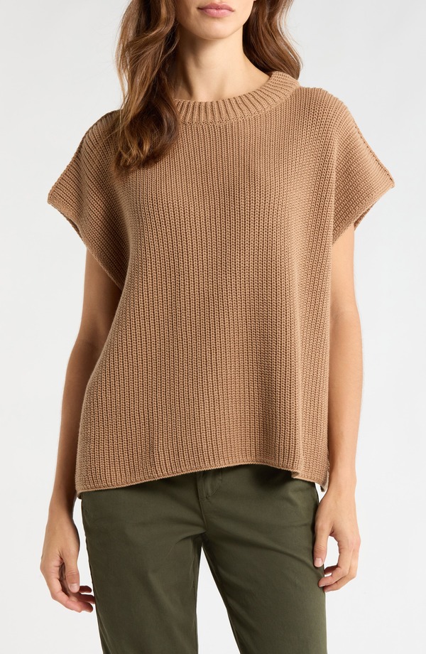 真っ正直 ＆ アイリーン レディース アウター パーカー・スウェット より良い プルオーバー Frank \u0026 Eileen Montecito Sweater Vest Camel 駱駝