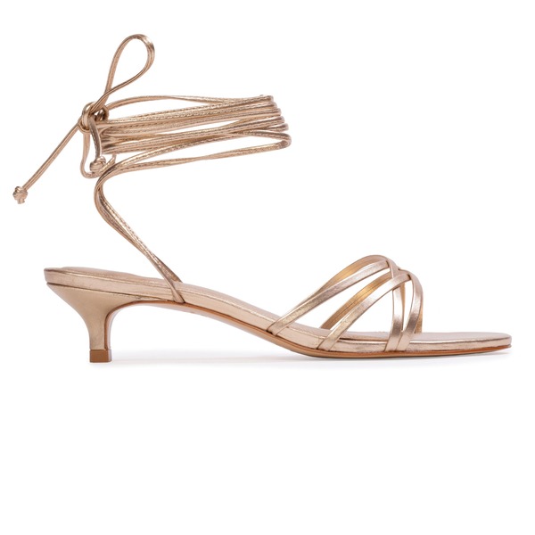 ブラックスエードスタジオ レディース シューズ ヒール サンダル BLACK SUEDE STUDIO Suri 35 Sandal Gold Metallic Leather ゴールド