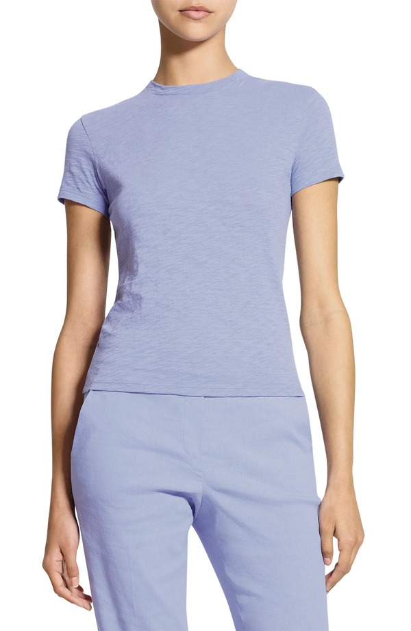 行動論理 レディース トップス プルオーバー 綿織物 Theory 2 Nebulous Organicotton Tiny Tee Lavender Glow ラベンダー