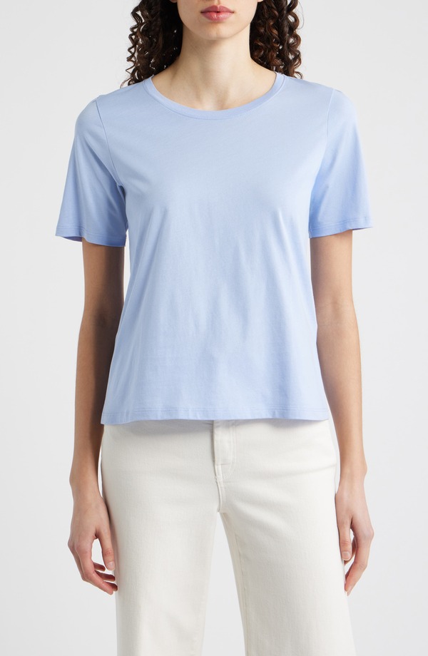 エイリーンフィッシャー レディース トップス プルオーバー 労働者の一団のど首 綿織物 Eileen Fisher Crewneck Organicotton T-Shirt Myrtl