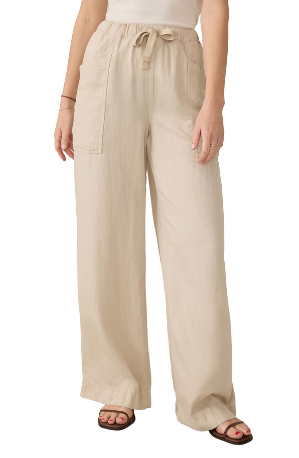 ファレティ レディース ボトムス レギンス ドレープ ズボン下 Faherty Topanga Drape Drawstring Pants Wheaten