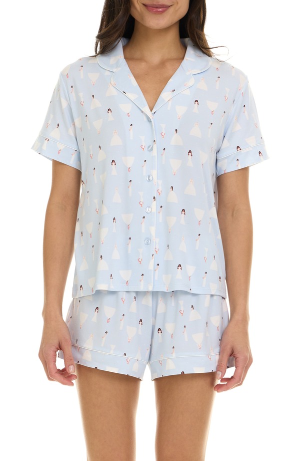 フローラニクルーズ レディース アンダーウェア ナイトウェア Flora Nikrooz Joy Short Pajamas Light Blue ブルー 12,030円